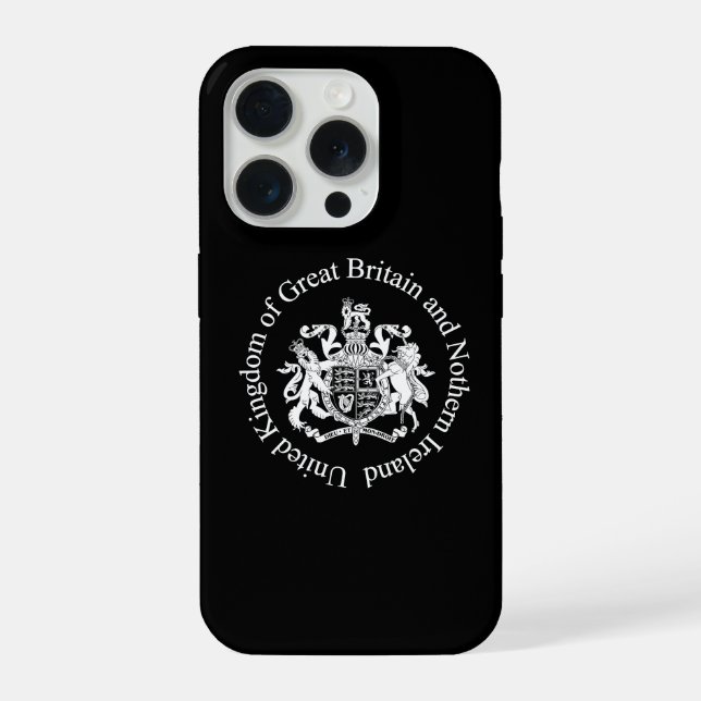 UK-Wappen iPhone Hülle (Rückseite)