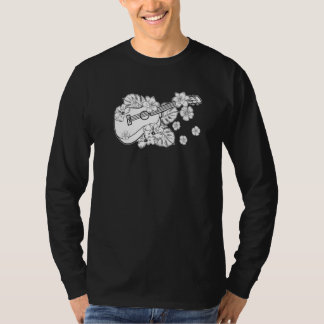 Uke Blumen Gitarrenmusik Gitarrist Ukulele T-Shirt