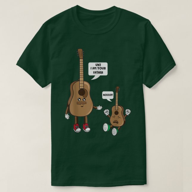 Uke I Be Your Vther Funny Guitar Ukulele Player M T-Shirt (Design vorne)