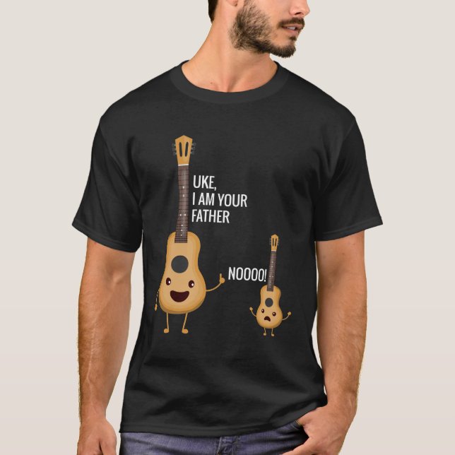 Uke I Be Your Vther T Shirt Ukulele Funny Guitar (Vorderseite)