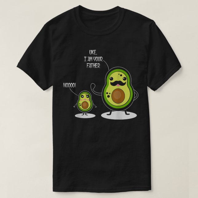 Uke I bin dein Vater Funny Avocado VaterSon Avoca T-Shirt (Design vorne)