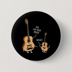 Uke I Bin Dein Vater T Shirt Ukulele Guitar Button