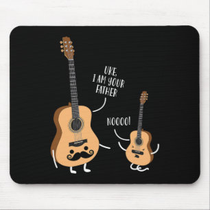 Uke I Bin Dein Vater T Shirt Ukulele Guitar Mousepad