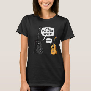 Uke I Bin Dein Vater Ukulele Gitarre Musik T-Shirt