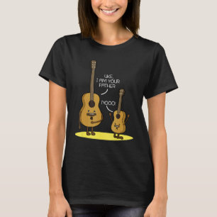Uke I Bin Dein Vater Ukulele Gitarre Musik T-Shirt