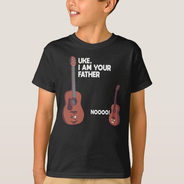 Uke I bin dein Vater, Ukulele T-Shirt (Vorderseite)