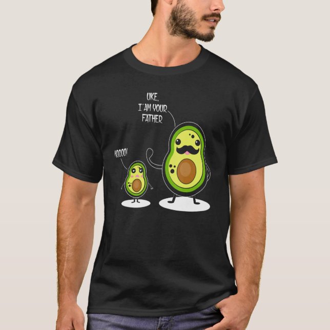 Uke Ich bin dein Vater Funny Avocado Vater Son Avo T-Shirt (Vorderseite)