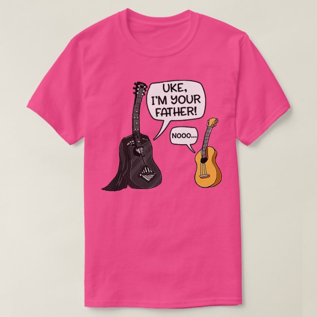 Uke Im Your Father Funny Guitar T-Shirt (Design vorne)