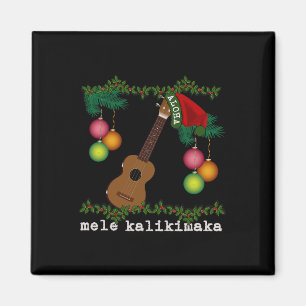 Uke Mele Kalikimaka Ukulele Weihnachtslieder Aloha Magnet