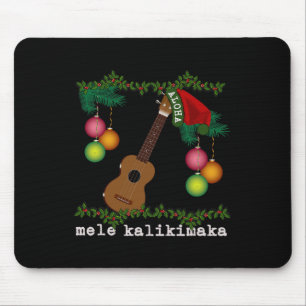 Uke Mele Kalikimaka Ukulele Weihnachtslieder Aloha Mousepad