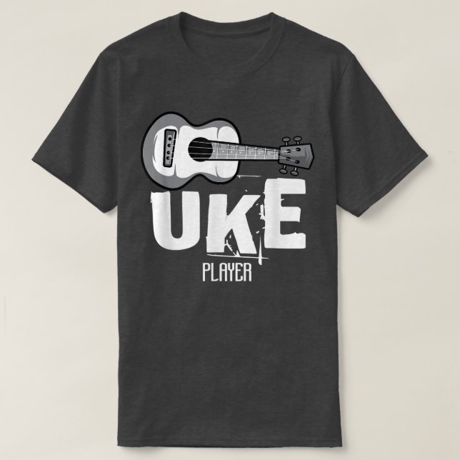 Uke Player Music Lover 3093 T-Shirt (Design vorne)