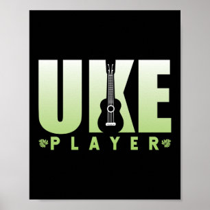 Uke Player Ukulele Player Hawaiian Musician Musici Poster