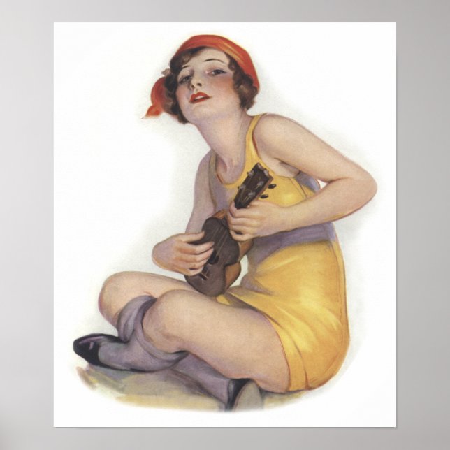 Uke Playing Flapper Poster (Vorne)