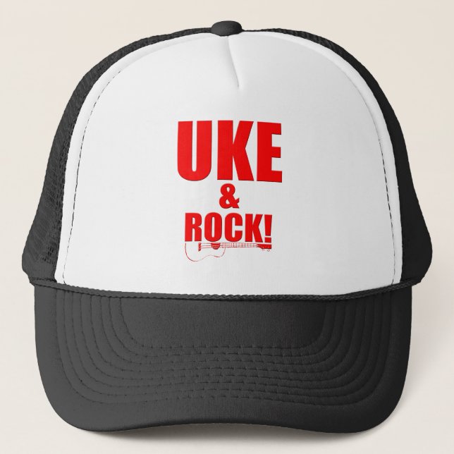 Uke & Rock Truckerkappe (Vorderseite)