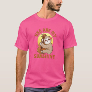 Uke sind meine Niedliche Ukulele Gitarre Sloth T-Shirt