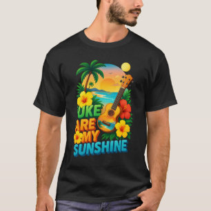 Uke sind meine Sunshine Ukulele Player Ukulelist H T-Shirt