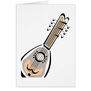 Ukelele, acht reihen, grafischer Bildentwurf auf