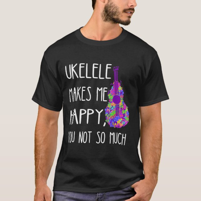 Ukelele freut mich nicht so sehr, Hawaii zu spiele T-Shirt (Vorderseite)