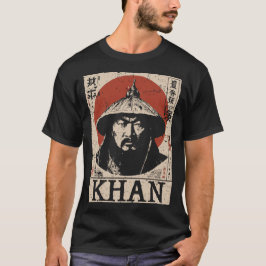 Ukiyo-e Genghis Khan | Mongolischer Eroberer Portr T-Shirt