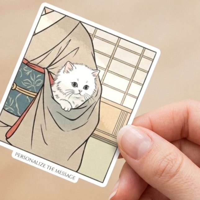 Ukiyo-e Inspired – Dramatic JAPAN  Aufkleber (Von Creator hochgeladen)