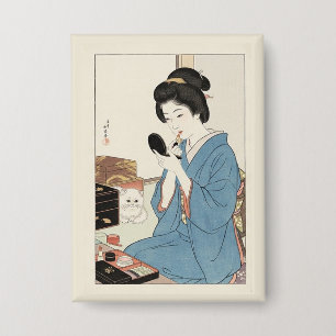 Ukiyo-e Inspiriert – Dramatisches JAPAN Button