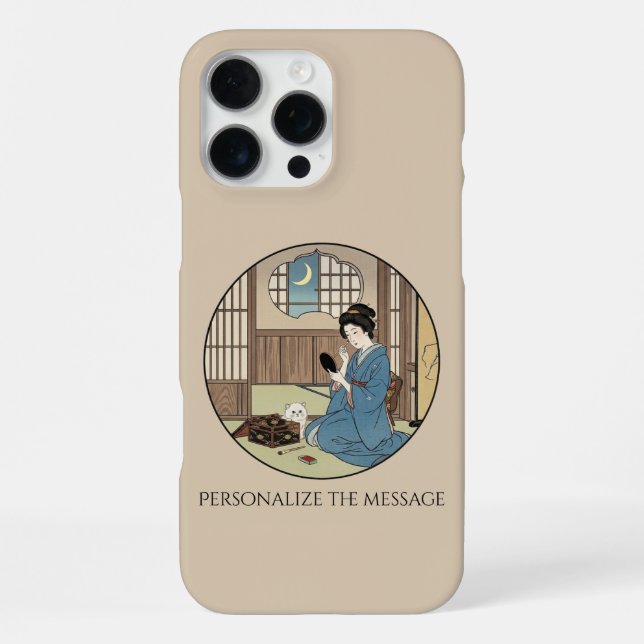 Ukiyo-e Inspiriert – Dramatisches JAPAN iPhone Hülle (Rückseite)