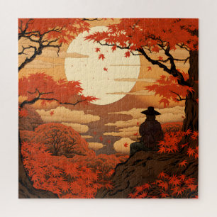 Ukiyo-e Japan Herbst Samurai Puzzle
