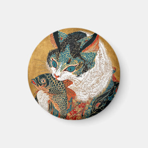 Ukiyo-e-Katze   Japanische Kunst Magnet