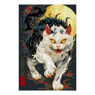 Ukiyo-e-Katze   Japanischer Kunstdruck Poster
