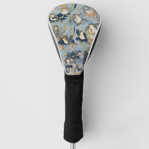 Ukiyo-e-Kriegerfrösche Antike japanische Kunst Golf Headcover