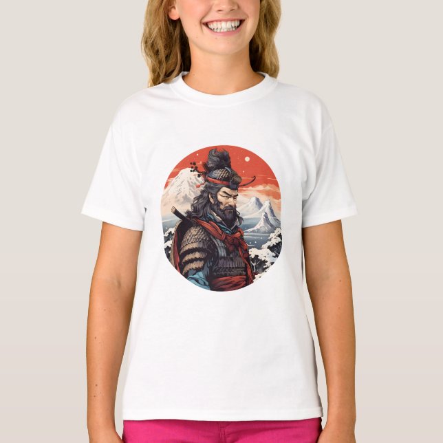 Ukiyo-e samurai Japan T-Shirt (Vorderseite)
