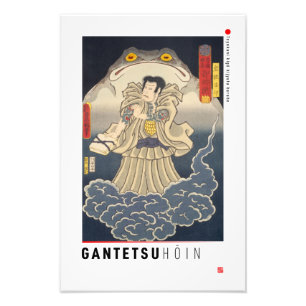 ukiyoe - Gantetsu hōin - japanischer Zauberer - Fotodruck