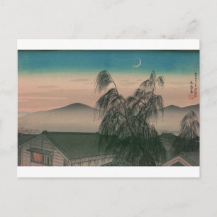 Ukiyoe [Goyo] Abend Mond Postkarte