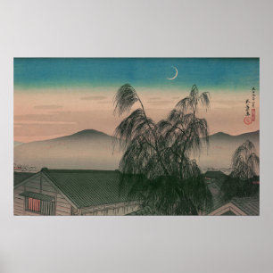 Ukiyoe [Goyo] Abend Mond (S) Poster
