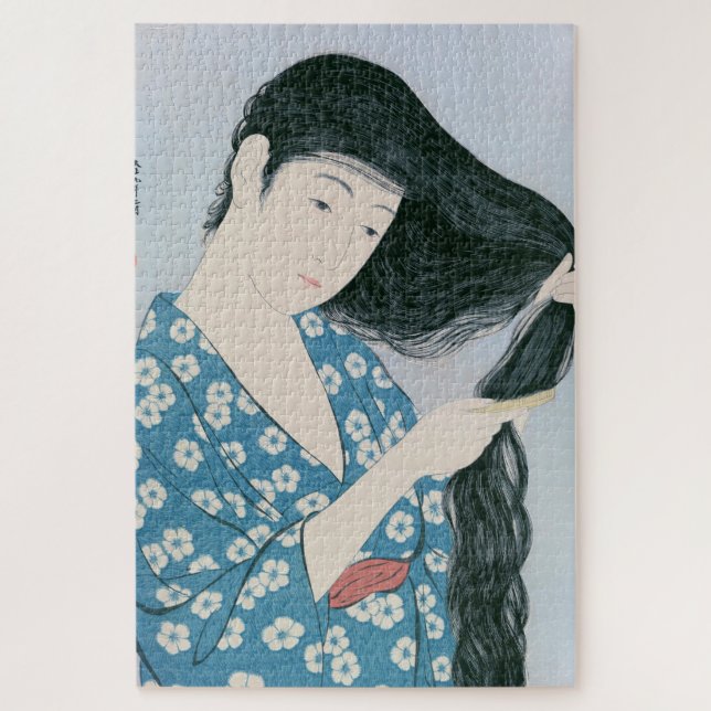 Ukiyoe [Goyo] Haar kämmen Puzzle (Vertikal)
