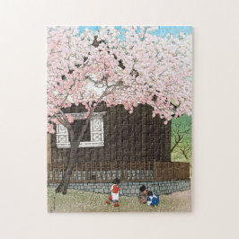 ukiyoe - Hasui - C01 - Atagoyama Hill im Frühjahr Puzzle