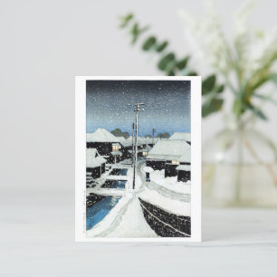 ukiyoe - hasui - C07 - Das Dorf von Terashima ... Postkarte