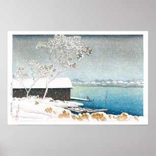 ukiyoe - hasui - C11 - Shirahige im Schnee - Poster
