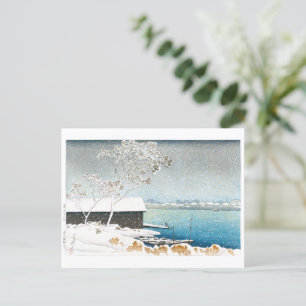 ukiyoe - Hasui - C11 - Shirahige in Snow - Postkarte