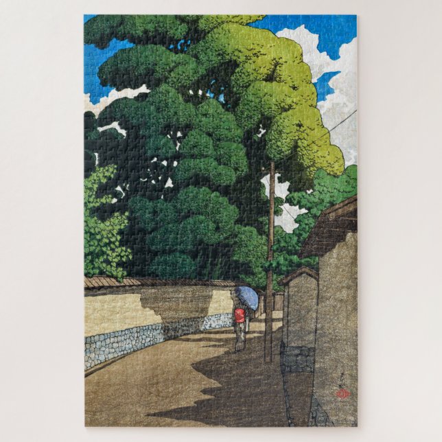 ukiyoe [hasui] C21 Shimohonda-town, Kanazawa Puzzle (Vertikal)