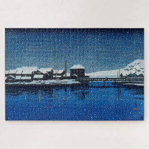 ukiyoe [hasui] C22 Hafen von Ebisu, Insel Sado Puzzle
