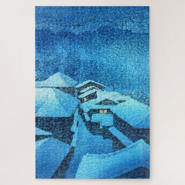 ukiyoe - Hasui - m04 - Hataori Hot Spring - Puzzle (Vertikal)