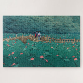ukiyoe - hasui - m05 - Bentenike Pond, Shiba - Puzzle