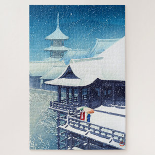 ukiyoe - Hasui - m07 - Frühjahrsschnee - Puzzle