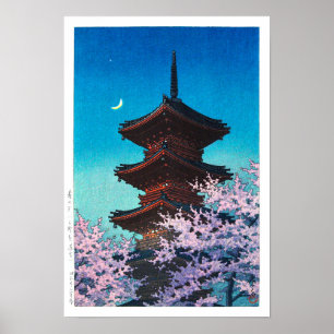 ukiyoe - Hasui - m08 - Frühjahrs-Abend - Poster