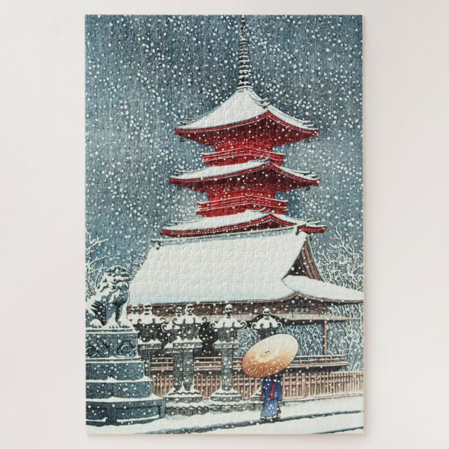 ukiyoe - hasui - m10 - Toshogu Shrine, Ueno - Puzzle (Vertikal)