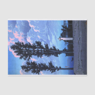 ukiyoe hasui n14 Kanda Myojin Shrine Pjüngsten Seidenpapier