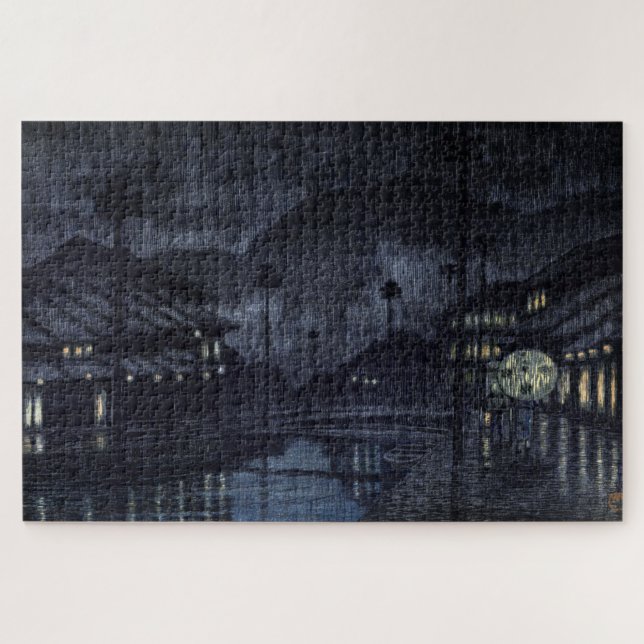 ukiyoe hasui n18 Kinosaki, Tajima Puzzle (Horizontal)