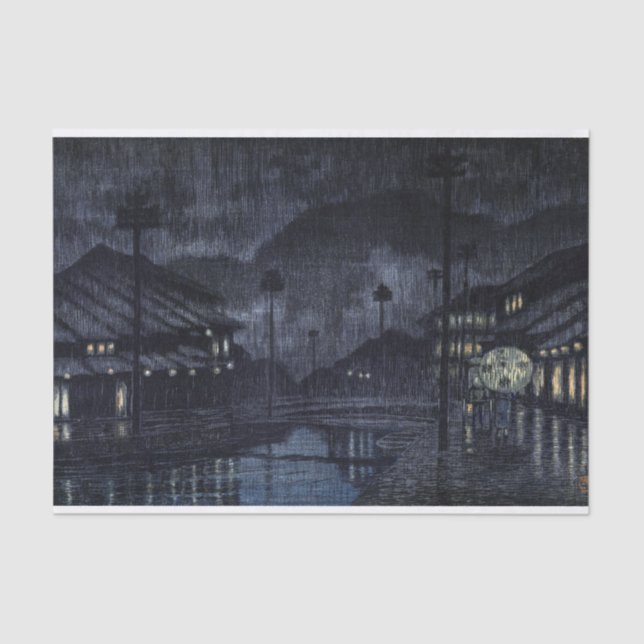 ukiyoe hasui n18 Kinosaki, Tajima Seidenpapier (Vorderseite)