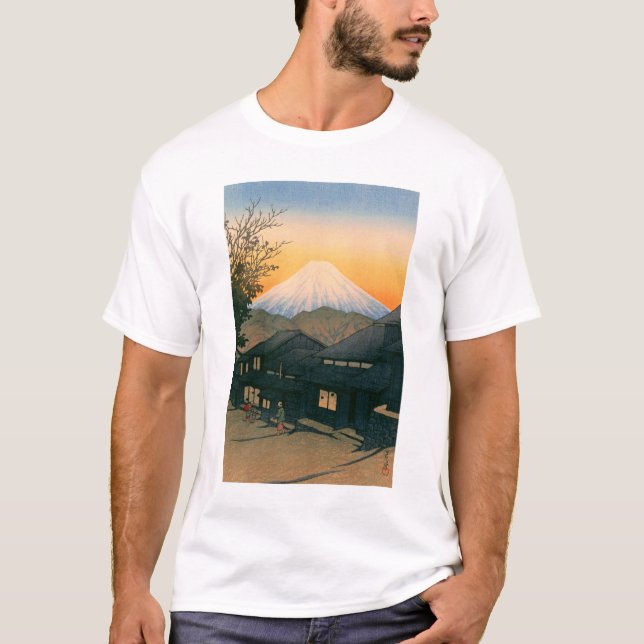 ukiyoe hasui No53 Mt. Fuji seen from Yui-cho T-Shirt (Vorderseite)